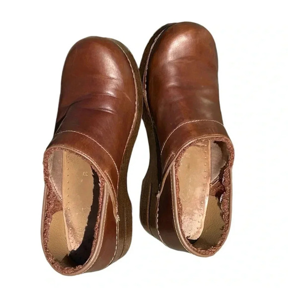 Dansko Professional All Day Slip On Clogs Genuine Leather Arch Support Womens 9 - Picture 2 of 10